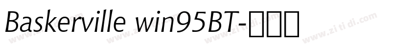Baskerville win95BT字体转换